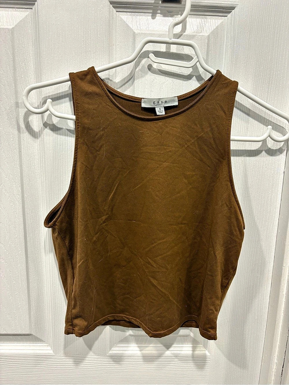 Gaze Tank Top in Brown Size Small